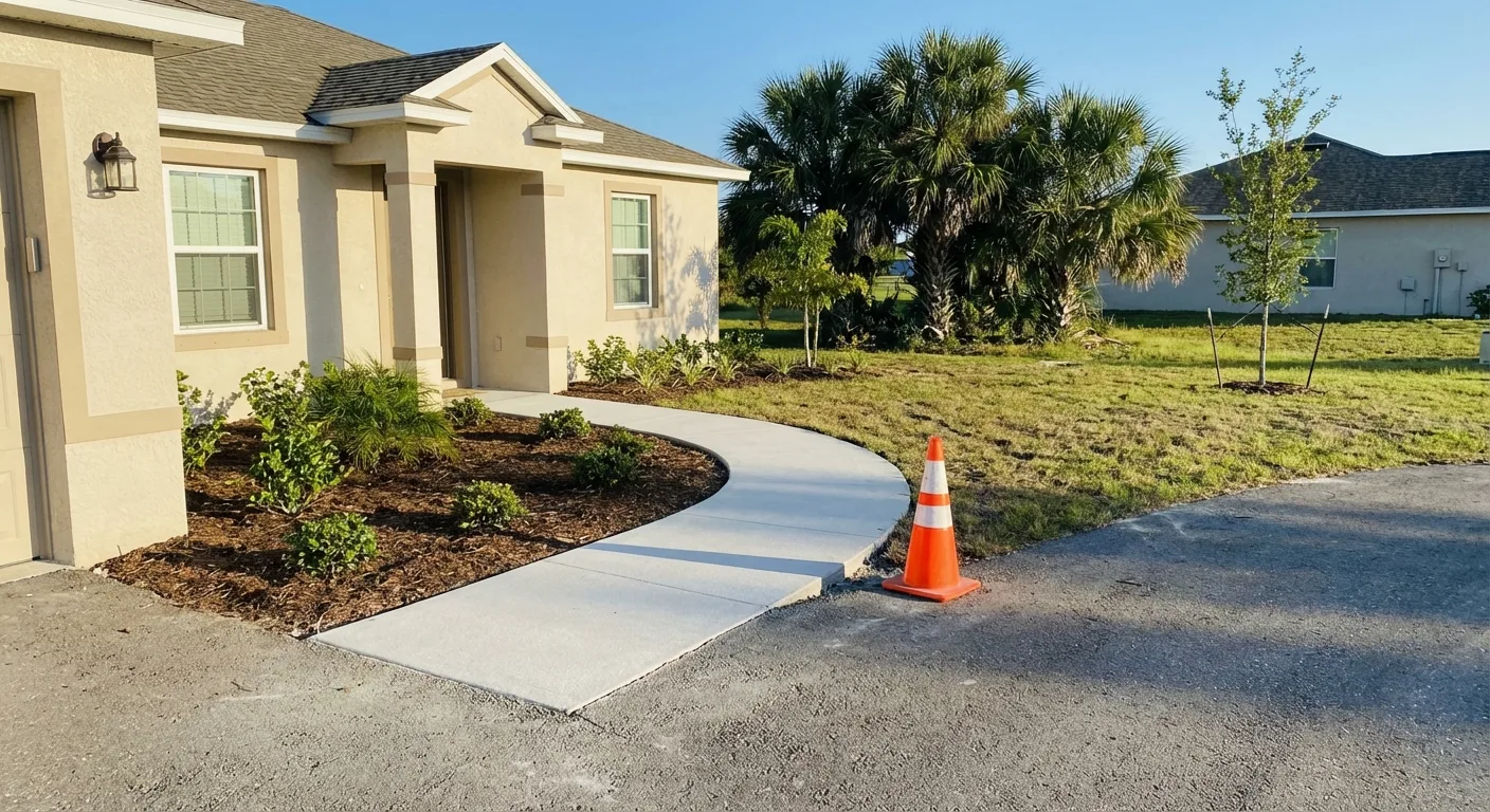 concrete sidewalk installation Timber Pines FL