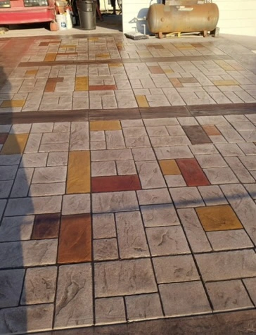 stamped concrete driveway Holiday FL